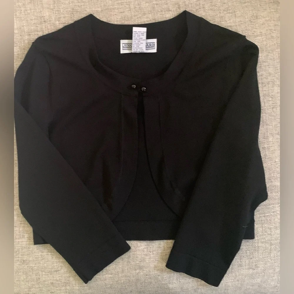 Jessica Howard Black Bolero Shrug - Picture 2 of 8